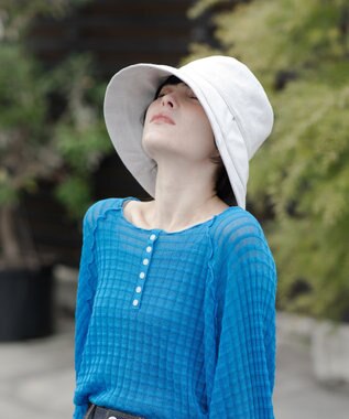 MOONBAT 【一級遮光/UVカット】UVラフィネハット（つばの広さノーマル）速乾/接触冷感/手洗いOK/サイズ調整可能/抗菌防臭加工 ホワイト