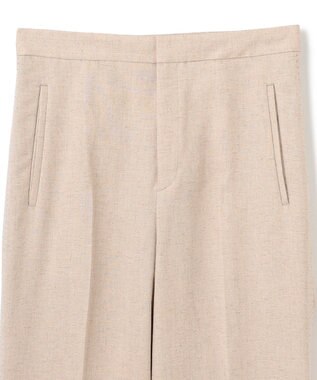 BEIGE， 【洗える】CAROLE / リネンライクフルレングスワイドパンツ Sand