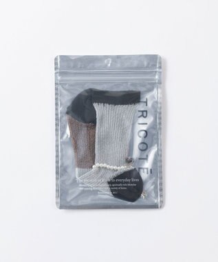 TRICOTE 【贈り物におすすめ】アンクレット付きシアーソックス 32BLUE