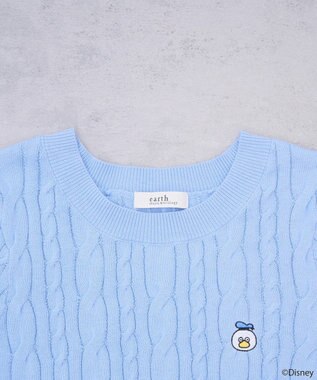 earth music&ecology Ｄｉｓｎｅｙ×Ｓｅｉｊｉ　Ｍａｔｓｕｍｏｔｏ刺繍ニット Sax