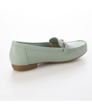 ing <ing>【3E】【サスティナブル】ビット付きモカシューズ グリーン