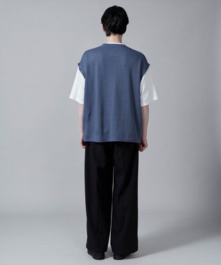 WEGO フェイクレイヤードベストT（S） ネイビー