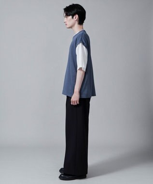 WEGO フェイクレイヤードベストT（S） ネイビー