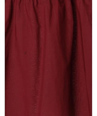 Te chichi スタンドフリル5分袖シャーリングブラウス ボルドー