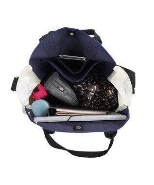 ROOTOTE 9633【ALLIANCE FOR THE BLUE × ROOTOTE】漁網ナイロン トール2way-A 01：ブルー