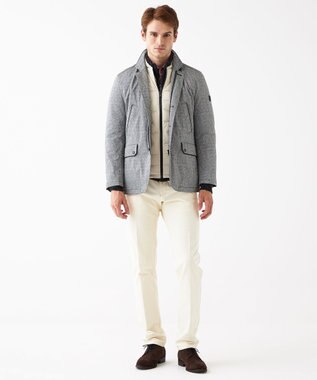 JOSEPH ABBOUD 【キングサイズ】DSDスラブジャガード ライナー付き ブルゾン ライトグレー系
