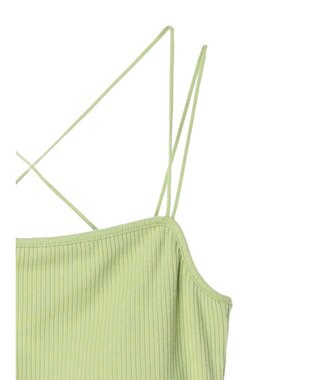 Green Parks カップ付きマルチストラップキャミ Green