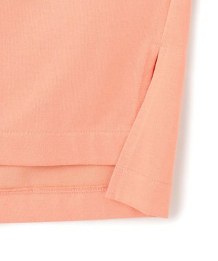 23区 L 【洗える】ロゴプリント コットン Tシャツ ライトオレンジ系