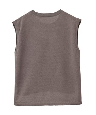 Green Parks ・Ｐｅｔｉｔ　Ｆｌｅｕｒ　ノースリリネンライクニット Charcoal Gray