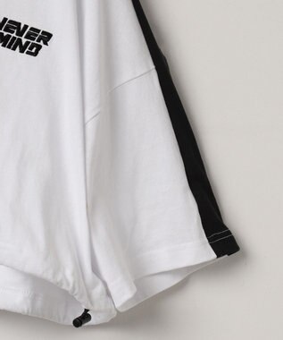 WEGO 刺繍ハーフジップT ホワイト