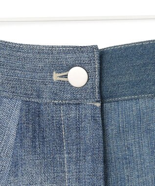 ICB アップサイクルデニム フレアスカート ブルー系