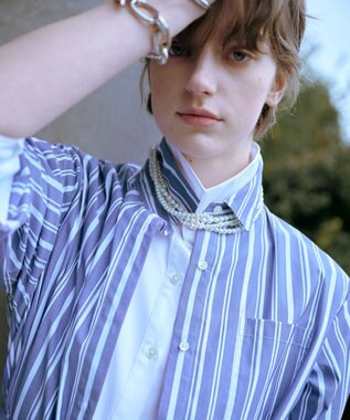 J.PRESS LADIES 【3way】2連パール ネックレス シルバー系