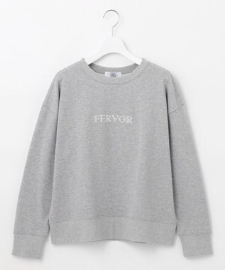 J.PRESS LADIES ロゴ 裏毛 カットソー ライトグレー系