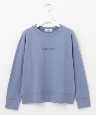 J.PRESS LADIES ロゴ 裏毛 カットソー サックスブルー系