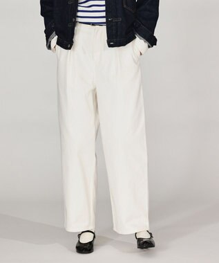 LENO ONE  FOWARD PLEATS CHINO TROUSERS ワンタックチノパンツ