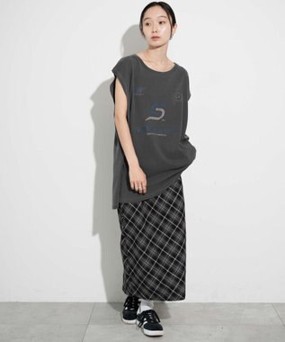 WEGO 【ユニセックス着用アイテム/手洗い可】ピグメントグラフィックノースリーブ 柄5