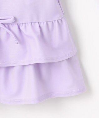 ANY KIDS 裾フリル　ラッシュガード ラベンダー