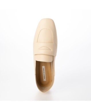 MODE ET JACOMO <MODE ET JACOMO>スクエアトゥコインローファー ベージュ