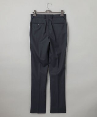 GOTAIRIKU シワになりにくい【御幸毛織/みゆきけおり】DRY SPINNER(ドライスピナー)スーツ（ダークグリーンストライプ） ダークグリーン系1