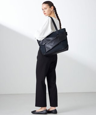 Y'SACCS 【Y'SACCS Gene Line】モルビアン トートバッグ Wide ネイビー