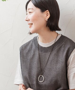 Pisceans ニュアンスリング×くみひもネックレス マットシルバー