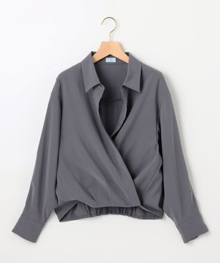 組曲 バウンディングシャーティングカシュクール ブラウス グレー系