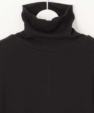 23区 【SLOW/一部店舗限定】フラッフィコットン タートルネックカットソー ブラック系