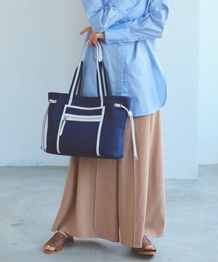 TOPKAPI 【新色追加】【TREASURE TOPKAPI】ネオプレン フロントポケット 2way トートバッグ ネイビー