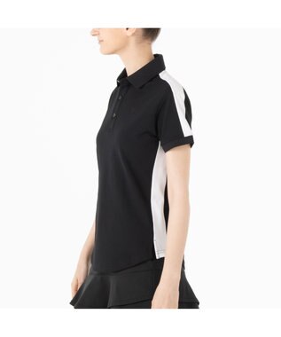 ZERO HALLIBURTON 【吸汗速乾・UVケア】 鹿の子 ラウンドヘムポロシャツ ZHG-W4A 1a 82871 ゴルフウェア ブラック