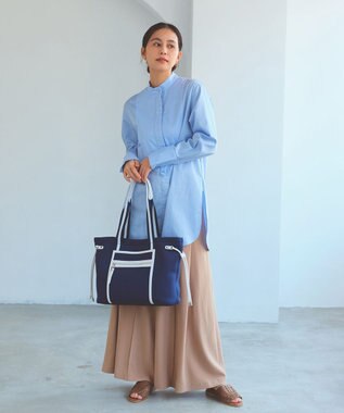 TOPKAPI 【新色追加】【TREASURE TOPKAPI】ネオプレン フロントポケット 2way トートバッグ ネイビー