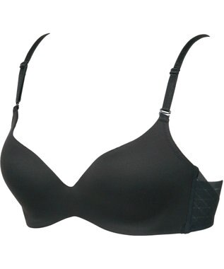 Wing ノンワイヤーブラ 【シンクロブラ】 動いてもズレにくい MB4015 ウイング／ワコール ブラック