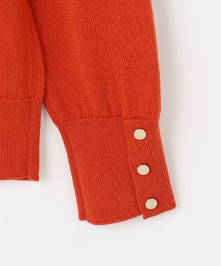 J.PRESS LADIES Cotton Wool ボートネック ニット オレンジ系