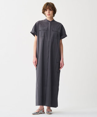 uncrave カラータイプライター シャツワンピース スレート