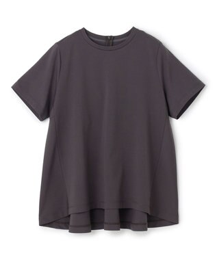 UNFILO L BEAUTY FORM-T バックフレアTシャツ チャコール