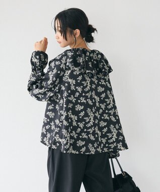 CRAFT STANDARD BOUTIQUE フリル衿ブラウス Flower