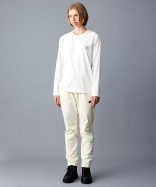 JOSEPH ABBOUD MOUNTAIN 【吸水速乾/消臭性】デオドライ天竺 ロングスリーブ Tシャツ ホワイト系