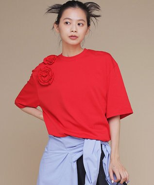 組曲 L 【組曲×setsuko sagittaire】ボンボンフラワーTee