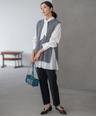 23区 ORSETTO PIAZZA スクエア ハンド バッグ ダークグリーン系