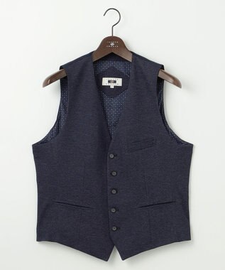 JOSEPH ABBOUD 【キングサイズ・ストレッチ/多機能】ツィーディジャージ ベスト ネイビー系