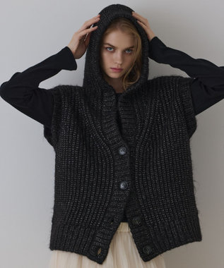 GRACE CONTINENTAL ラメニットベスト