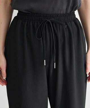 Green Parks セルフカットリブパンツ Black