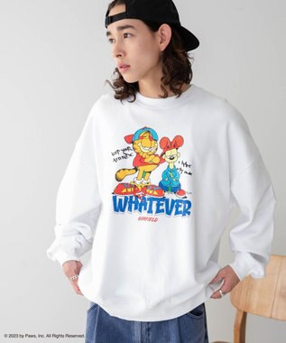 WEGO 【ユニセックス着用ITEM】別注GARFIELDプルオーバー 柄1
