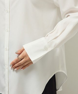 Green Parks バンドカラーインナーシャツ Off White