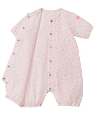 MIKI HOUSE HOT BISCUITS 【50-60cm】 総柄 プレオール ピンク