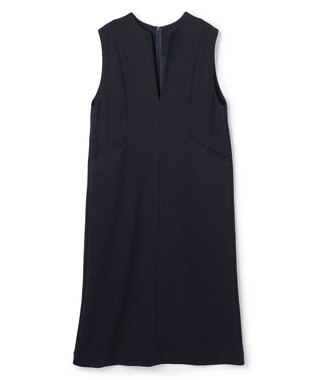 UNFILO L 【セレモニー】BEAUTY MOVE キーネック ジャンスカ ネイビー