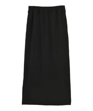 earth music&ecology セルフカットテレコナロースカート Black