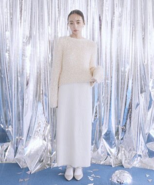 earth music&ecology セルフカットテレコナロースカート Brown