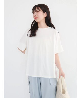 Green Parks 汗染み防止ドルマンバックタックプルオーバー Off White