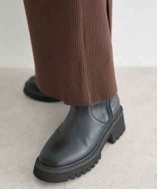 earth music&ecology セルフカットテレコナロースカート Brown