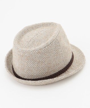 JOSEPH ABBOUD 尾州産カシミヤブレンド×アルパカ混素材カシミヤブレンドアルパカヘリンボーン ハット ベージュ系7